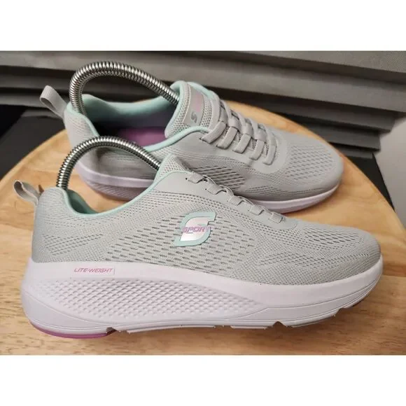 S Sport by Skechers Slip-On Sneakers Gray Women’s 8.5 Memory Foam - Picture 6 of 9